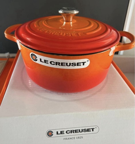 Creuset 22cm flame - creuset,