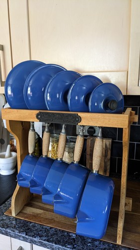 Creuset pan set with lids - le,
