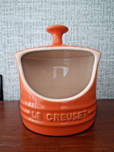 Creuset orange salt pig - le,