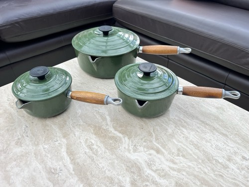 Creuset pan set green - le,