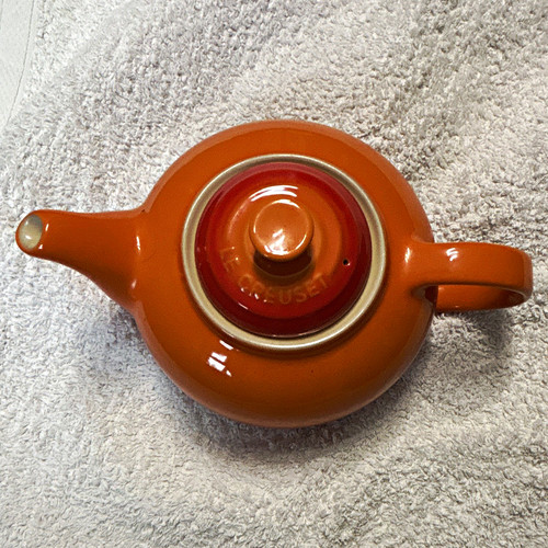 Creuset ceramic teapot with - ceramic,