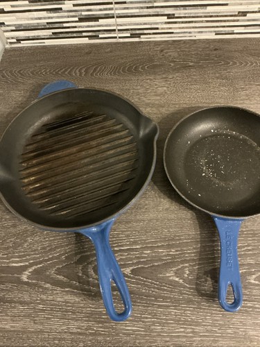 Creuset blue skillet and - creuset,