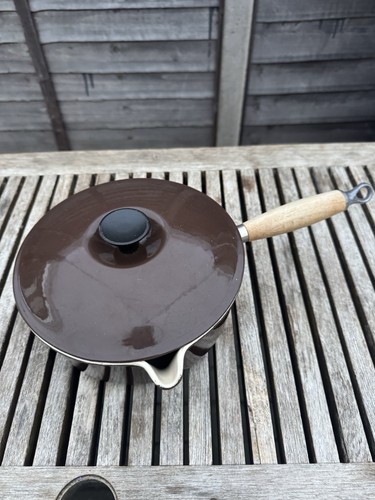 Vintage creuset brown cast - vintage,