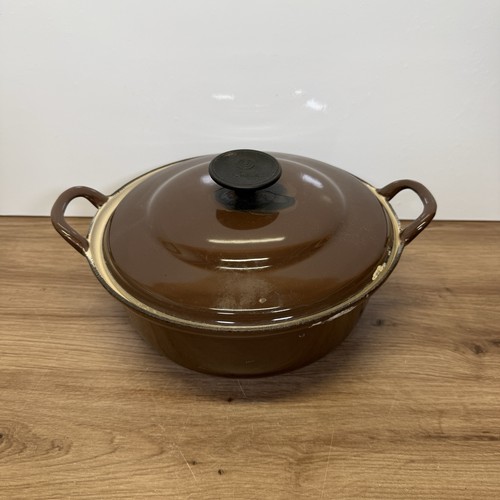 Creuset brown casserole pan - le,