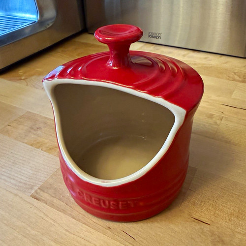 Creuset salt pig cerise - le,