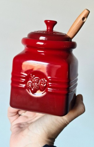 Creuset red ceramic jam - creuset,