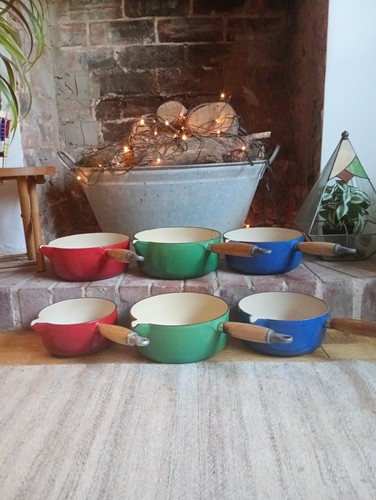 6xle creuset wood handled cast - handled,