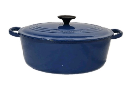 Creuset cast iron blue - blue, oval