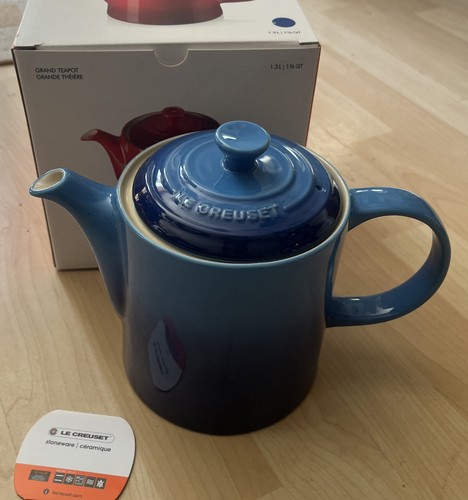 Creuset grand teapot azure - le,