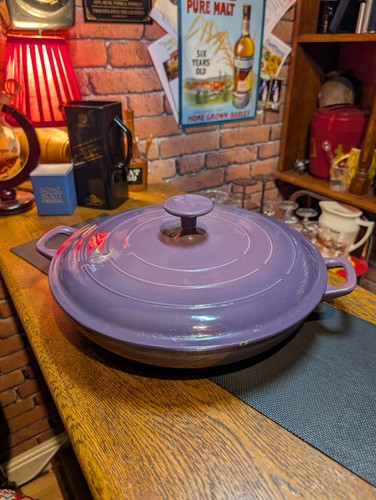 Purple enameled cast iron - enameled,