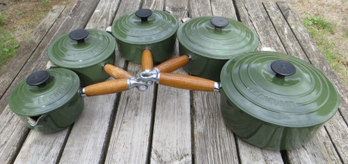 Creuset green cast - iron, 5