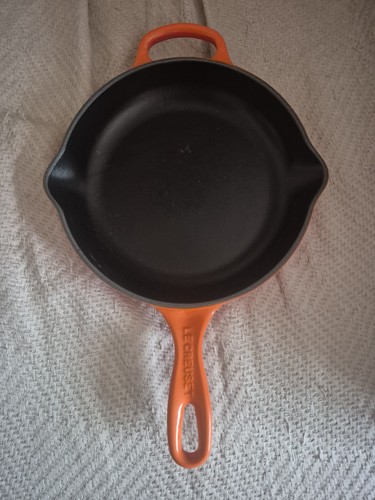 Lecreuset fying pan orange - lecreuset,