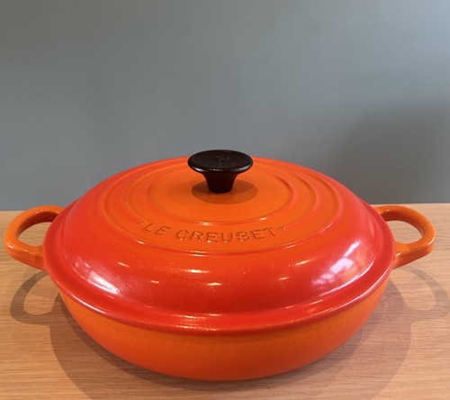 Creuset cast iron shallow - le,