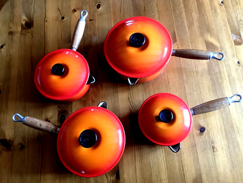 Creuset set cast iron - le,