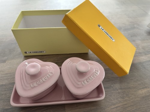 Creuset rose heart - le,